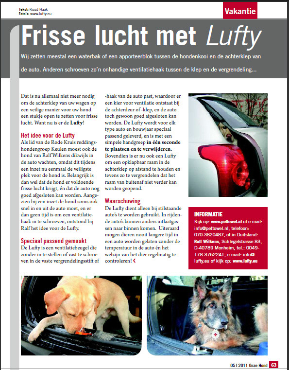 Lufty in Holland Lufty in Holland